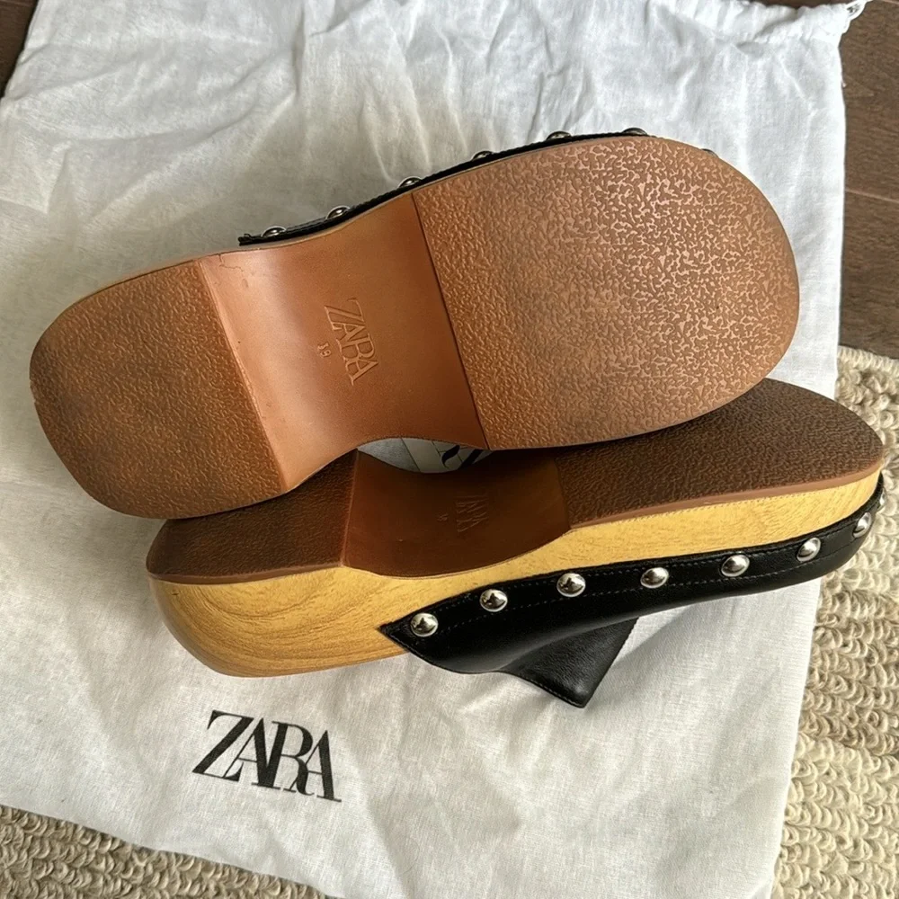 (SOLD)ZARA Clogs - Picture 9 of 10